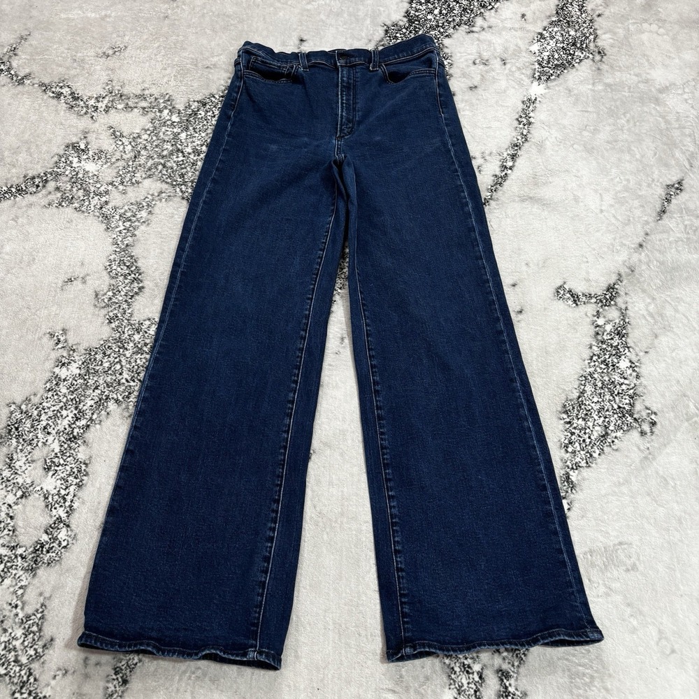 Joe's Jeans The Mia High Rise Wide Leg Jeans Women's Size 31 Blue Denim